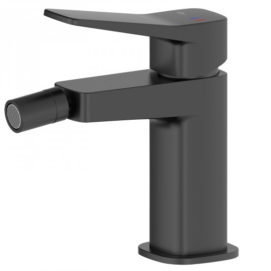 KFA Bateria bidetowa MALAGA stojąca ze spustem klik-klak czarna 4527-015-81