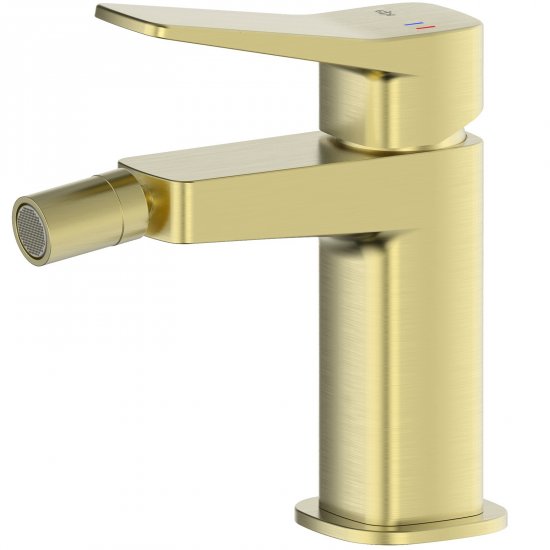 KFA Bateria bidetowa MALAGA stojąca ze spustem klik-klak jasna złota PVD 4527-015-31