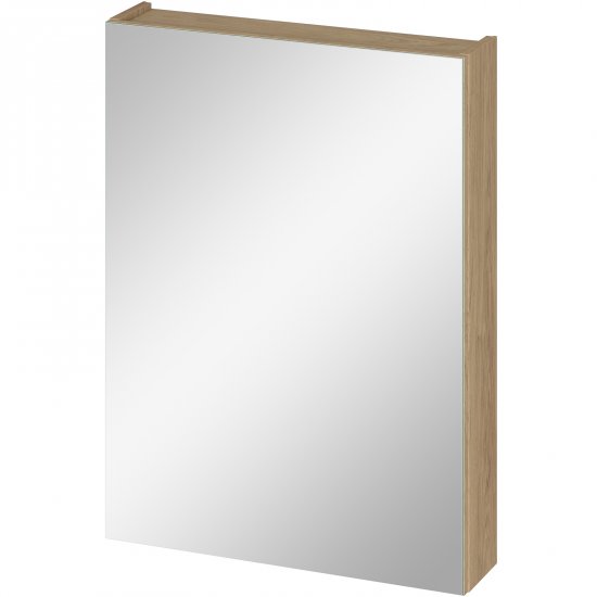 CERSANIT Szafka łazienkowa BONICA 60 wisząca z lustrem dąb hikora DSM S1050-019