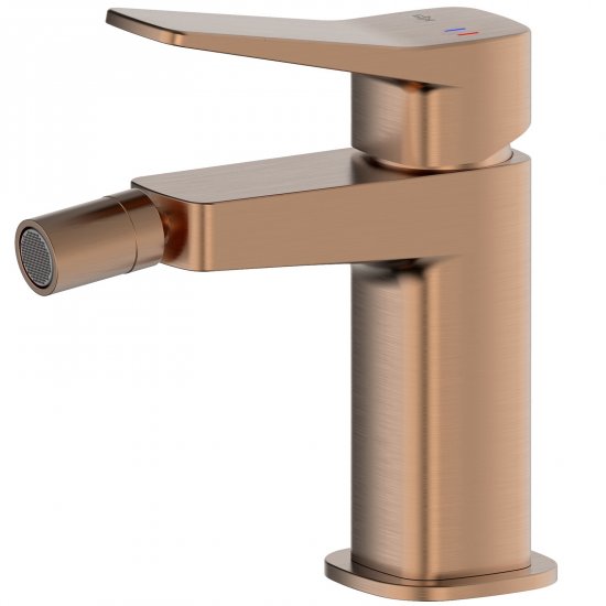 KFA Bateria bidetowa MALAGA stojąca ze spustem klik-klak różowa złota PVD 4527-015-34