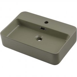 COMAD Umywalka nablatowa TRUST 2 55 cm oliwkowa zieleń ( E-6282 )