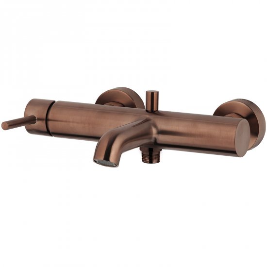 KFA Bateria wannowa MOZA ścienna pozioma różowa złota szczotkowana PVD 5034-020-34