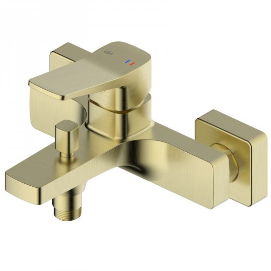 KFA Bateria wannowa MALAGA ścienna jasna złota szczotkowana PVD 4524-010-31