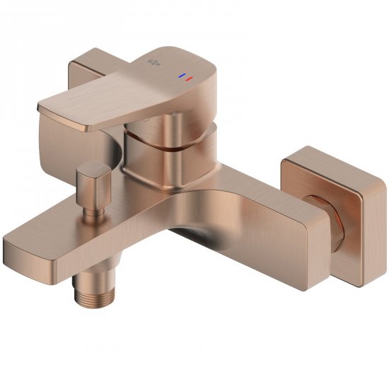 KFA Bateria wannowa MALAGA ścienna różowa złota szczotkowana PVD 4524-010-34