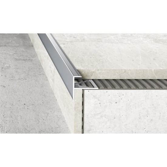 Profil schodowy do glazury A85 srebrny 2,5 m EFFECTOR