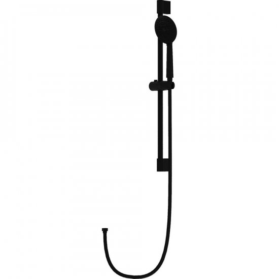 LAVITA Zestaw prysznicowy ORION z drążkiem czarny