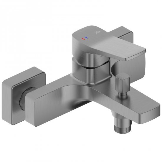 KFA Bateria wannowa MALAGA ścienna gun metal szara PVD 4524-010-61