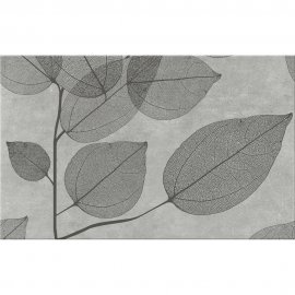 Płytka ścienna inserto LUSSI light grey leaf B mat 25x40 gat. I