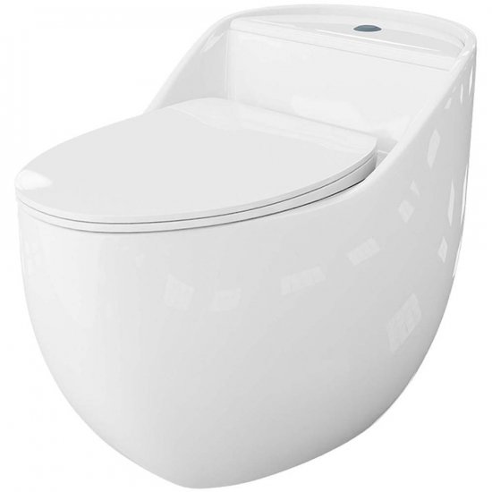 LAVITA Kompakt WC SILIA RIM bezkołnierzowy z deską duroplastową biały