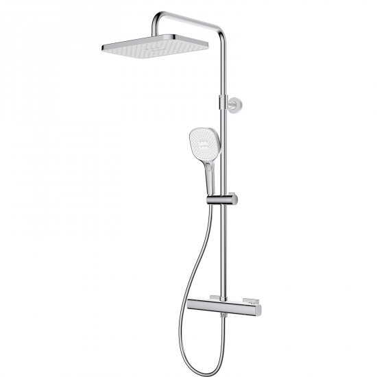 KFA Deszczownica MALAGA ścienna z baterią termostatyczną natryskową chrom 5756-910-00