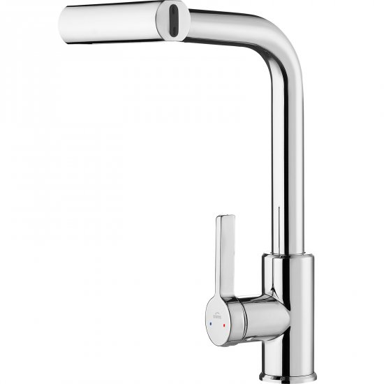 INVENA Bateria kuchenna stojąca NELIA z 4-funkcyjną wyciąganą wylewką chrom BZ-34-001-A