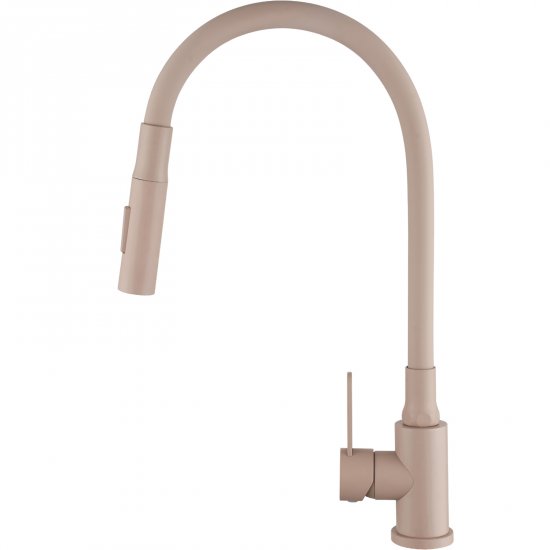 INVENA Bateria kuchenna stojąca DALIS z 2-funkcyjną elastyczną wylewką beżowa BZ-64-003-L