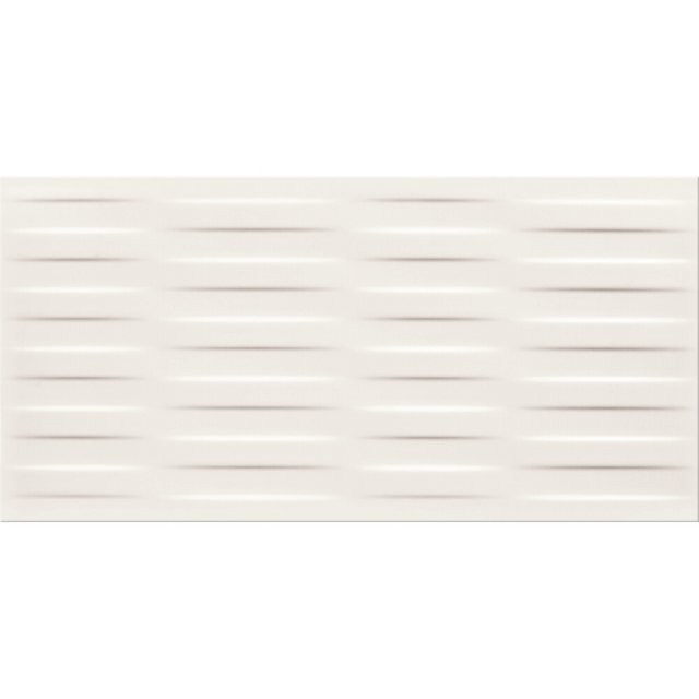 Płytka ścienna BASIC PALETTE white braid structure satin 29,7x60 gat. II