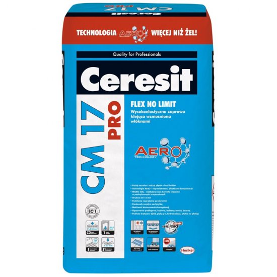 Zaprawa klejąca elastyczna do płytek CERESIT CM 17 25 kg