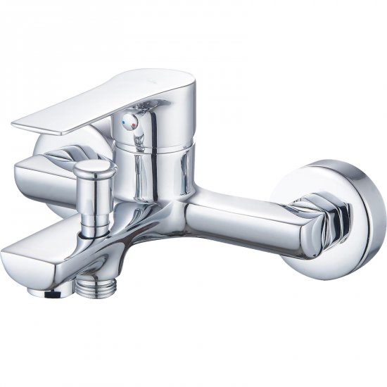 INVENA Bateria wannowa ścienna PINIOS chrom BW-92-001-X