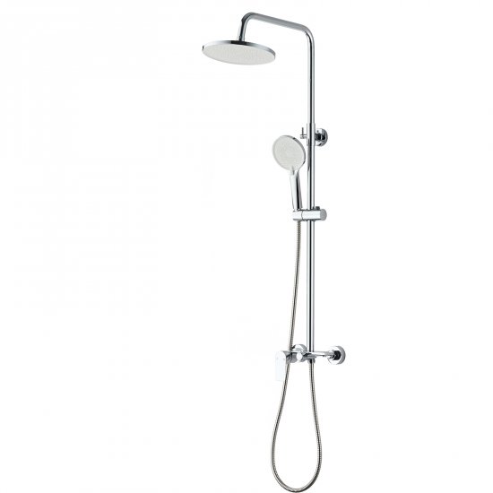 INVENA Zestaw prysznicowy RIKIA z deszczownicą chrom AU-24-B01-G