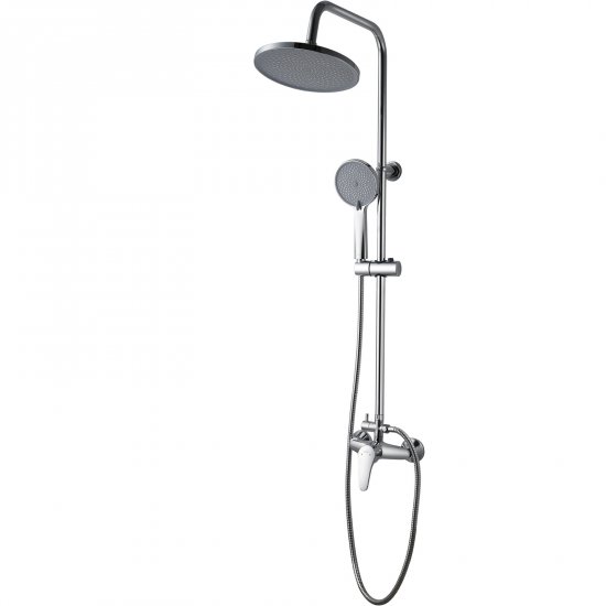 INVENA Zestaw prysznicowy KALYMNOS z deszczownicą chrom AU-28-001-V