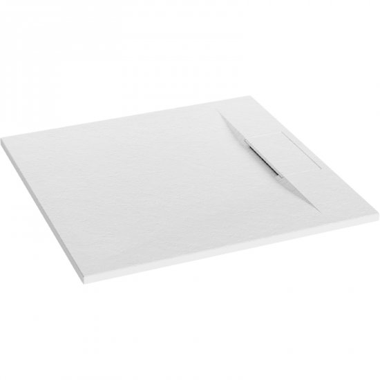INVENA Brodzik kwadratowy ALVERO 90x2,6 biały AK-7B-909-H