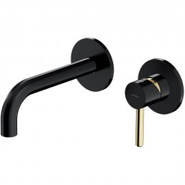 OMNIRES Bateria umywalkowa Y podtynkowa czarno-złota Y1215HBLGL