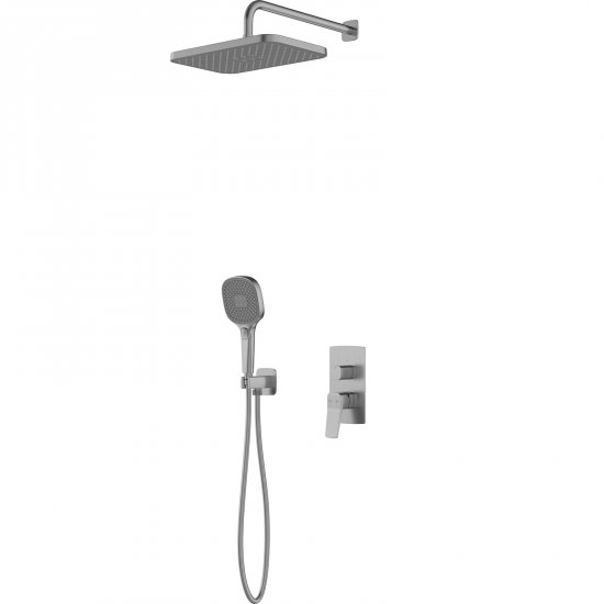 KFA Zestaw prysznicowy MALAGA podtynkowy gun metal szary PVD 4529-501-61