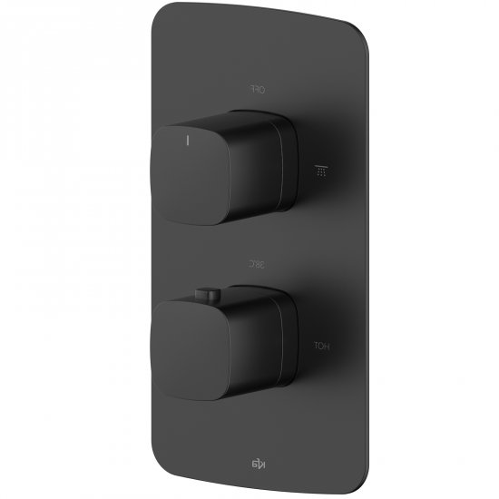 KFA Bateria prysznicowa MALAGA podtynkowa termostatyczna solo czarna 5759-001-81