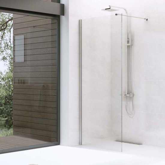 NEW TRENDY Kabina prysznicowa kwadratowa RENOMA walk-in 80x190 6 mm szkło czyste D-0042B