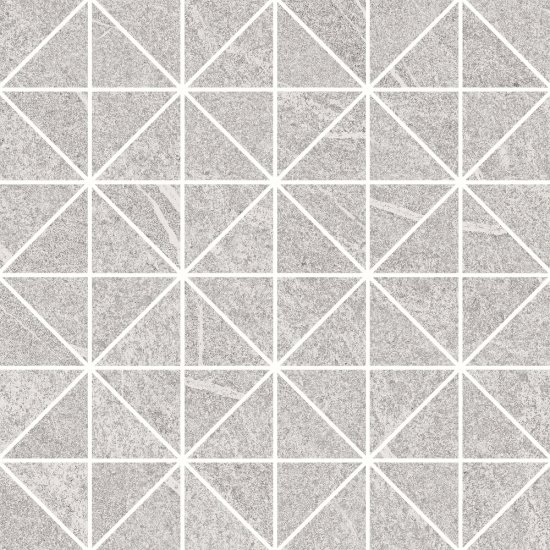 Płytka ścienna mozaika GREY BLANKET grey triangle micro mat 29x29 gat. I