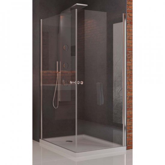 NEW TRENDY Kabina prysznicowa kwadratowa SOLEO 70x190 6 mm szkło czyste K-0238