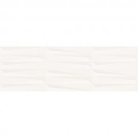 Płytka ścienna BLANKA white lines structure satin 29x89 gat. II