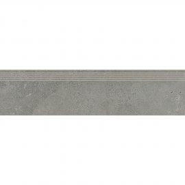 Gres szkliwiony stopnica CANDY grey mat #608 29,8x119,8 gat. I*