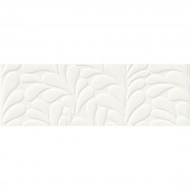 Płytka ścienna BLANKA white leaf structure glossy 29x89 gat. II