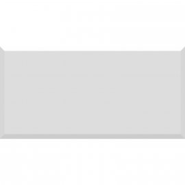 Płytka ścienna hiszpańska VA MONOCOLOR BLANCO BISELADO błyszcząca 10x20 gat. I