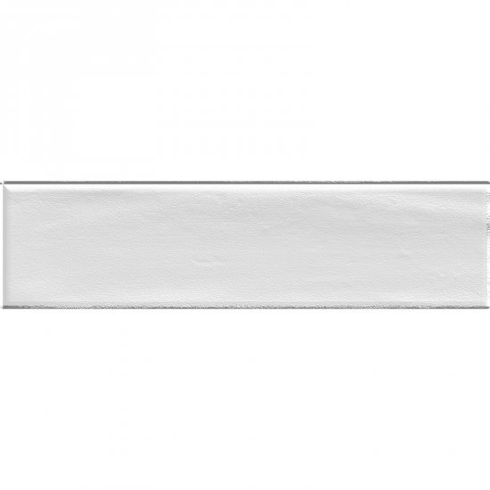 Płytka ścienna hiszpańska VA MONOCOLOR BLANCO RUSTICO błyszcząca 7,5x30 gat. I