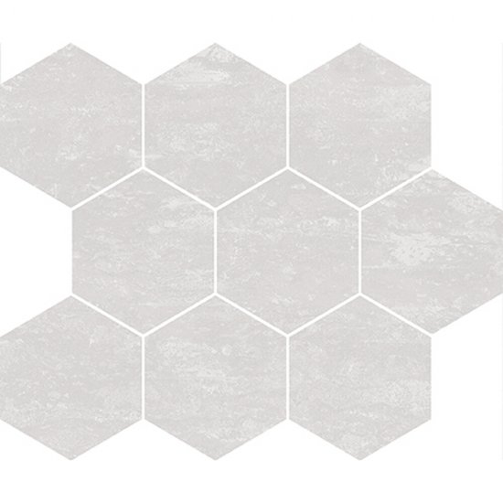 Płytka ścienna mozaika WATERLOO light grey glossy 28x33,7 gat. I