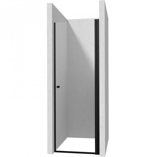 DEANTE Drzwi prysznicowe systemu KERRIA PLUS 90 cm wahadłowe nero KTSWN41P