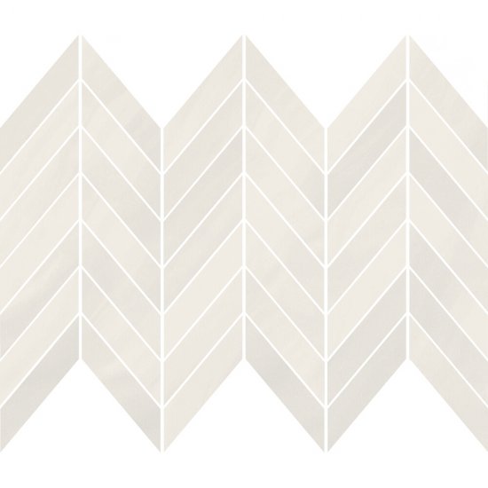 Płytka ścienna mozaika MARKURIA white chevron mat 25,5x29,8 gat. I