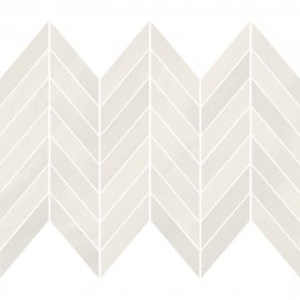 Płytka ścienna mozaika MARKURIA white chevron mat 25,5x29,8 gat. I
