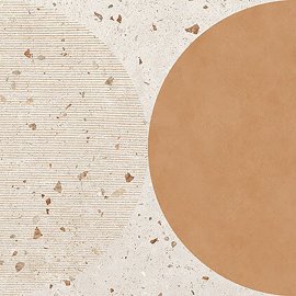 Gres szkliwiony MODERN PATCHWORK terracotta brown mat 29,8x29,8 gat. II