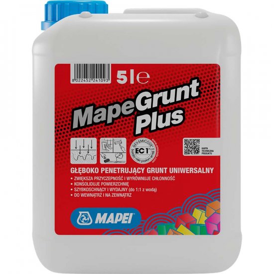 Grunt głęboko penetrujący MAPEI MapeGrunt Plus 5l
