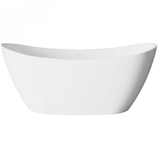 INVENA Wanna wolnostojąca ASTRI 150x73 cm z syfonem AN-03-150-F