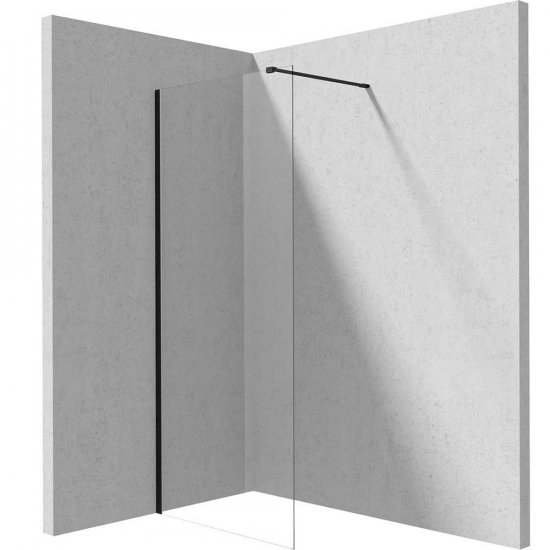 DEANTE Ścianka prysznicowa PRIZMA walk-in 100x195 nero KTJ_N30P