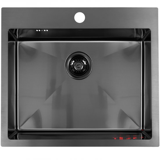 LAVEO Zlewozmywak stalowy MALAWI grafit 1-komorowy SLM 510T