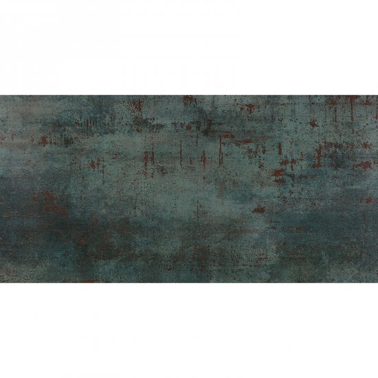 Gres szkliwiony hiszpański Tau METAL SEAGREEN semi gloss brushed 60x120 gat. I