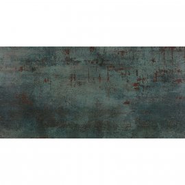 Gres szkliwiony hiszpański Tau METAL SEAGREEN semi gloss brushed 60x120 gat. I