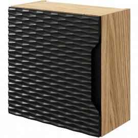 COMAD Szafka łazienkowa wisząca OCEAN BLACK z drzwiami 35x35 cm 83-35-1DQ