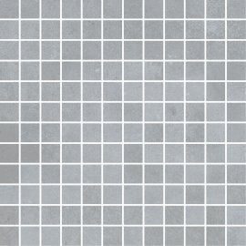 Gres szkliwiony mozaika VELVET CONCRETE light grey mat ssq 29,8x29,8 gat. I