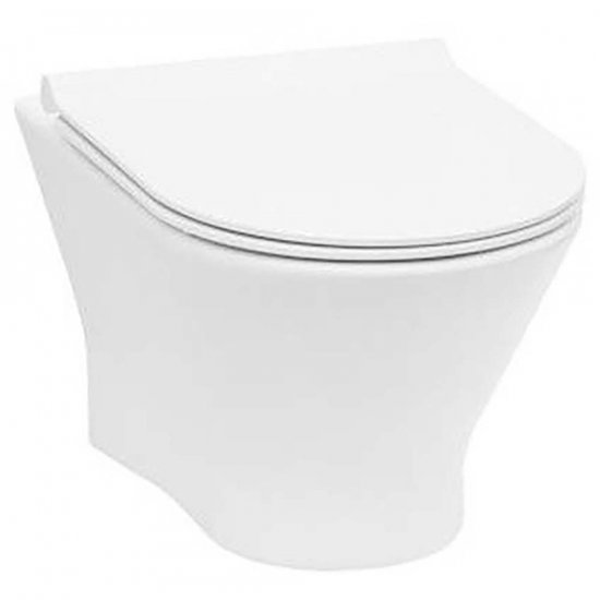 ROCA Miska WC podwieszana NEXO biała 36x53,5 cm z deską A34H64L000