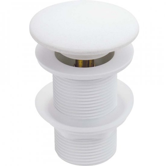 DEANTE Korek CLICK-CLACK do umywalki granitowy bez przelewu alabaster NHC_A12A