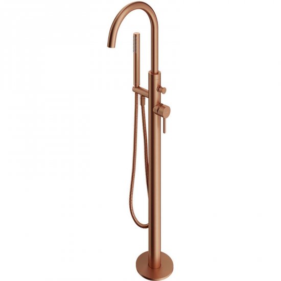 OMNIRES Bateria wannowa Y wolnostojąca miedź szczotkowana Y1233CPB