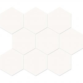 Płytka ścienna mozaika TOBO white mat 28x33,7 gat. I